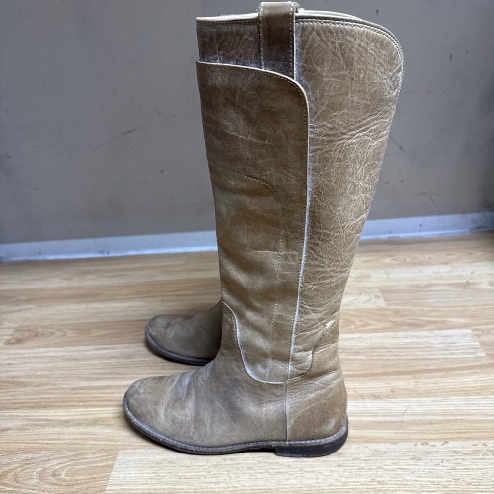 FRYE 77534 PAIGE Burnished Leather Tall Riding Equestrian Boots WOMENS 6.5 B